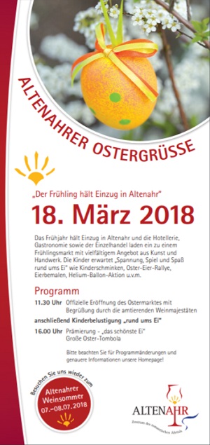 Altenahrer Ostergrüße 2020 abgesagt Altenahrer Ostergrüße 2020 abgesagt