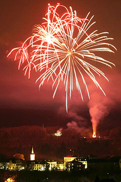 Osterfeuer in Arnsberg