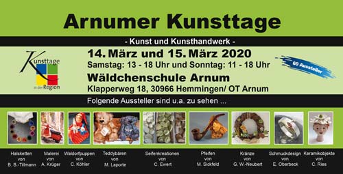Arnumer Kunsttage – Der Kunsthandwerkermarkt Arnumer Kunsttage – Der Kunsthandwerkermarkt