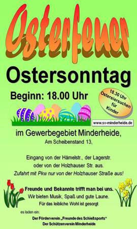 Osterfeuer Minden-Minderheide Osterfeuer Minden-Minderheide