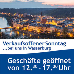 Verkaufsoffener Sonntag in Wasserburg am Inn 2021