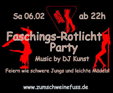 Faschings-Rotlicht-Party Faschings-Rotlicht-Party